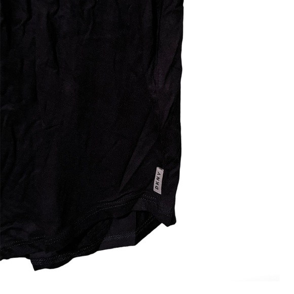 DKNY Women’s Navy Contrast-trim Pajama Shirt Top - Picture 5 of 6